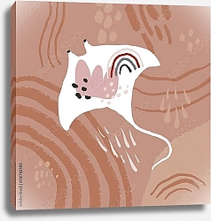 Постер Абстрактный скат