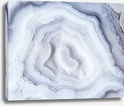 Постер Geode of white agate stone 23