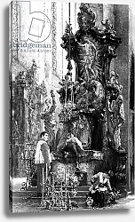 Постер Мензель Адольф Drawing of an Altar, 1885