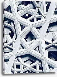 Постер Абстракция архитектуры потолка Луврского музея в Абу-Даби