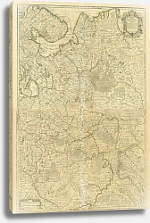 Постер Большая карта Российской Империи в двух частях: 1706 г. 1