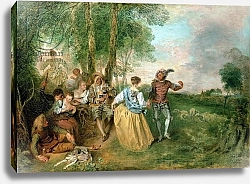 Постер Ватто Антуан (Antoine Watteau) The Shepherds