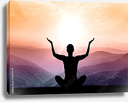 Постер Yoga and meditation