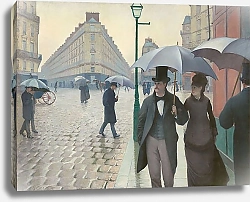 Постер Кайботт Гюстав (Gustave Caillebotte) Jour de pluie Paris