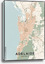 Постер Цветная карта Аделаиды