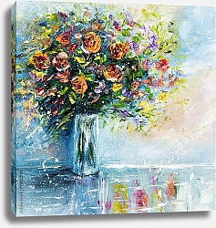 Постер Букет цветов в вазе