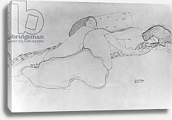 Постер Климт Густав (Gustav Klimt) Two Women Asleep