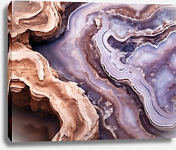 Постер Geode of brown agate stone 3