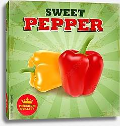 Постер Ретро плакат со сладкими перцами