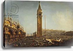 Постер Мариески Микеле The Piazza San Marco, Venice, from the Torre dell'Orologio, c.1737-9