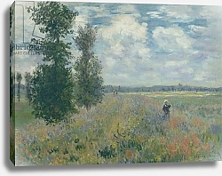 Постер Моне Клод (Claude Monet) Poppy Fields near Argenteuil, 1875