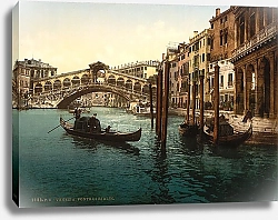 Постер Италия. Венеция, мост Риальто