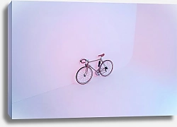 Постер Велосипед в лиловом цвете