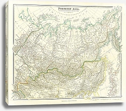Постер Карта: Северная Азия, от Гималайских гор до Северного Ледовитого океана, 1834 г. 1