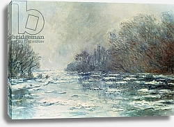 Постер Моне Клод (Claude Monet) The Break up at Vetheuil, c.1883