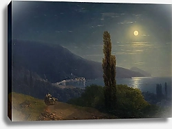 Постер Айвазовский Иван Вид Крыма в лунную ночь