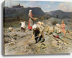 Постер Касаткин Николай Poor People Gathering Coal at an Exhausted Mine, 1894