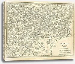 Постер Карта Россия в Европе, часть VII, 1835г. 1