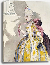Постер Сомов Константин Design for a Costume of a Marquise for the ballerina Tamara Karsavina, 1924