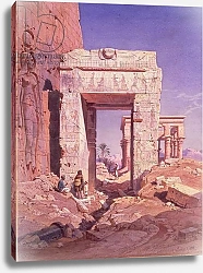 Постер Вернер Карл Doorway from Temple of Isis to temple called Bed of the Pharaohs, Island of Philaea, Egypt