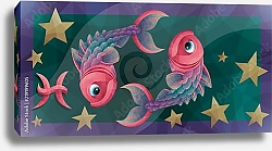 Постер Знаки зодиака: рыбы