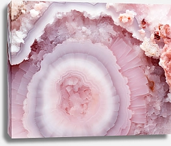 Постер Geode of pink agate stone 6