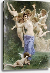 Постер Бугеро Вильям (Adolphe-William Bouguereau) Гнездо купидонов