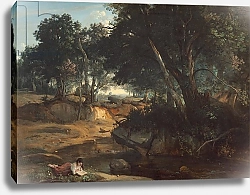 Постер Коро Жан (Jean-Baptiste Corot) Forest of Fontainebleau, 1834