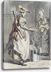 Постер Сэндби Поль London Cries: A Milkmaid, c.1759