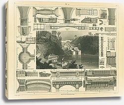 Постер Архитектура №21: каналы, плотины, акведуки, канал Ридо в Канаде 1