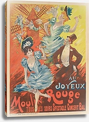 Постер Au Joyeux Moulin Rouge Tous Les Soirs Spectacle Concert
