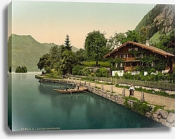Постер Швейцария. Бриенцское озеро