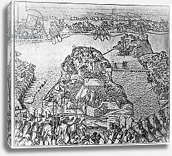 Постер Школа: Итальянская 16в. Map of the Siege of Malta in 1565