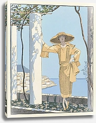 Постер Барбье Джордж Amalfi. Robe, de Worth