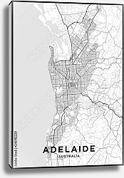 Постер Светлая карта Аделаиды