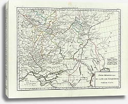 Постер Карта: южная часть европейской России 1