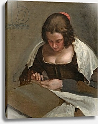 Постер Веласкес Диего (DiegoVelazquez) The Needlewoman, c.1640-50