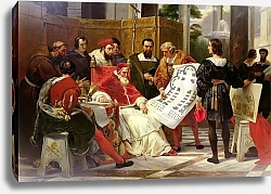 Постер Верне Эмиль Pope Julius II ordering to construct St. Peter's, 1827 2