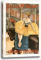 Постер Стробридж и Ко Nellie McHenry in A night at the circus by H. Grattan Donnelly.