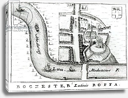 Постер Школа: Английская, 17в. Plan of Rochester