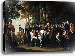Постер Школа: Немецкая 18в. King Frederick II's return from Preussen von Manoever, c.1785