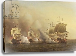 Постер Скотт Самуэль Action Off the Cape of Good Hope, March 9th, 1757