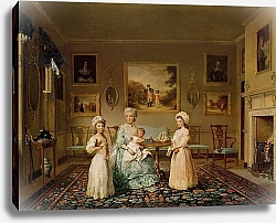 Постер Рейнегл Филип Mrs Congreve and her children in their London drawing room, 1782