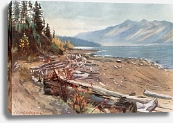 Постер Коппинг Харольд View from the shore of Kootenay Lake