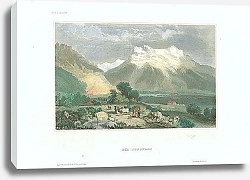 Постер Горная вершина Юнгфрау, Альпы