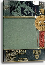 Постер Климт Густав (Gustav Klimt) Cover of 'Ver Sacrum', depicting Theseus and the Minotaur