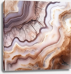 Постер Geode of brown agate stone 12