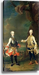 Постер Мейтенс Мартин Joseph and Leopold, sons of Francis I and Maria Theresa of Austria, later Joseph II and Leopold II