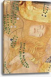 Постер Климт Густав (Gustav Klimt) Detail of Water Serpents I, 1904-07