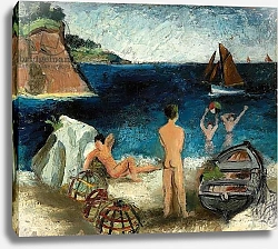 Постер Вуд Кристофер Bathers by the Sea, Treboul, 1930